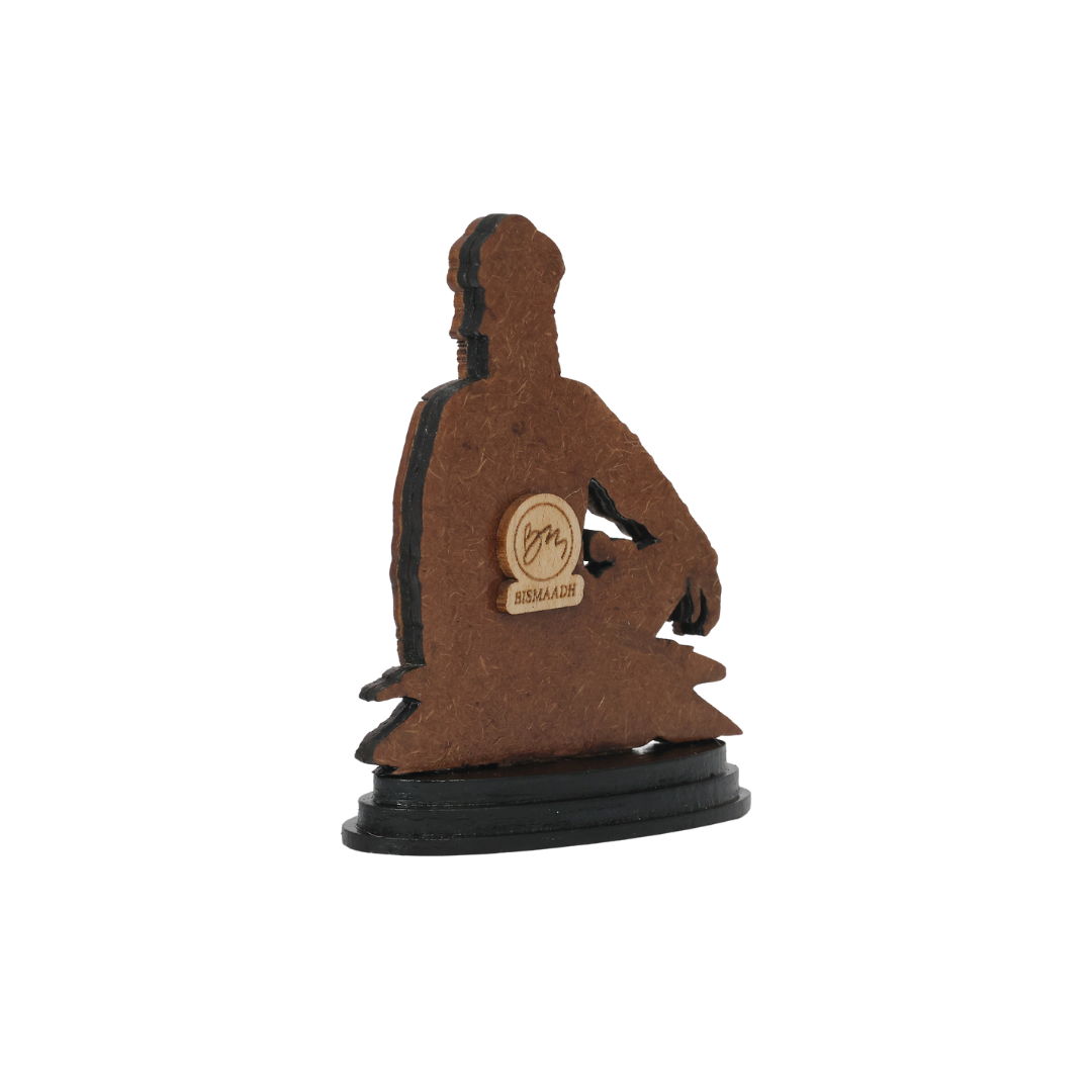Wooden Spiritual Car Dashboard Stand Baba Deep Singh Ji