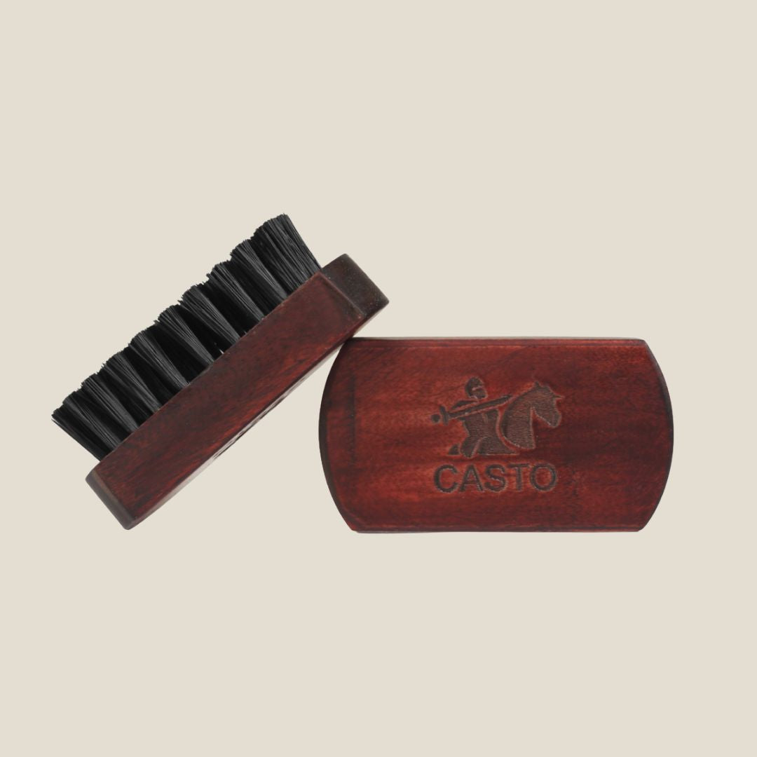 CASTO Beard Brush With Nylon Bristles (Medium Size)