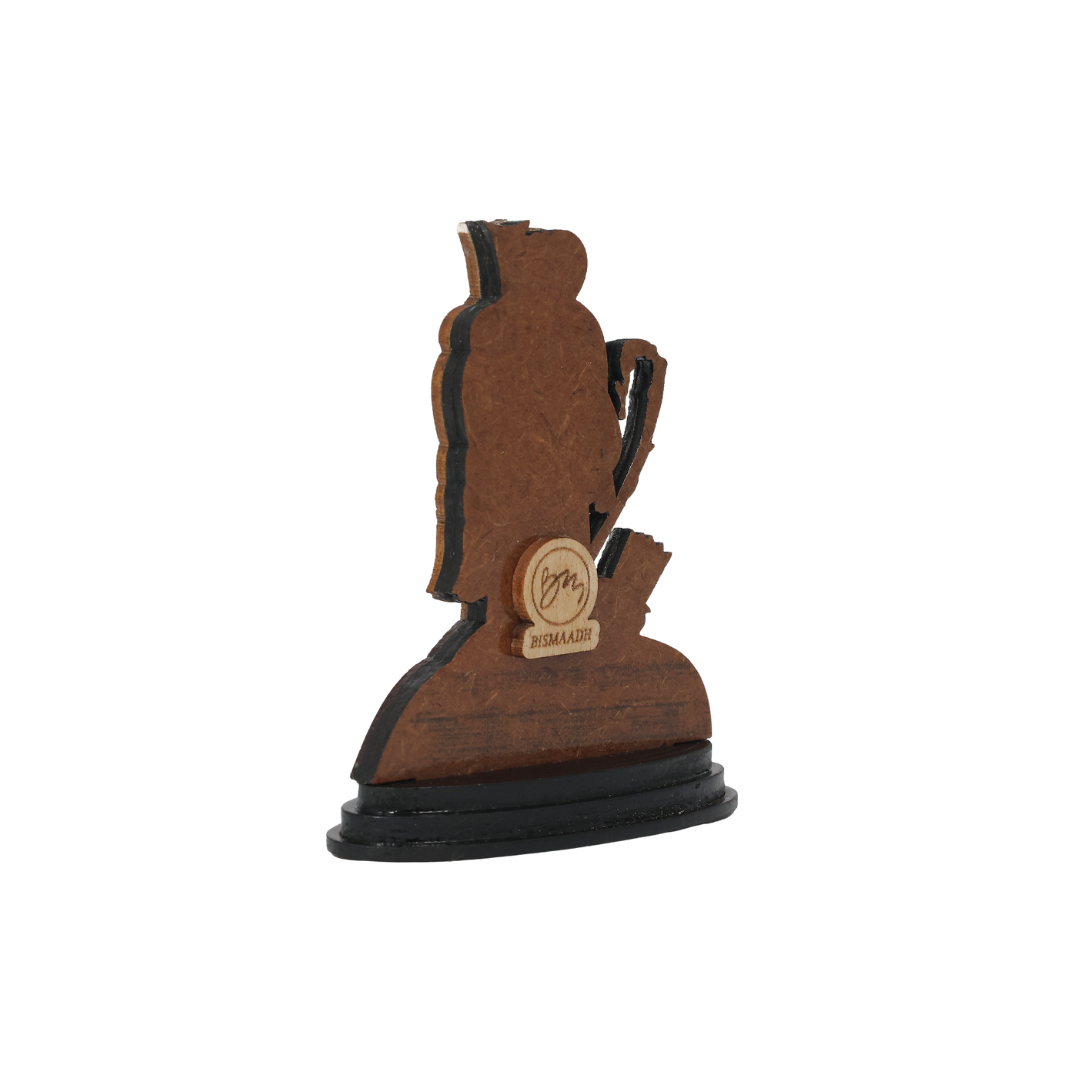 Wooden Spiritual Car Dashboard Stand Guru Gobind Singh ji