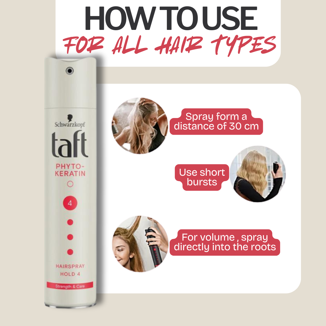 Schwarzkopf Taft Keratin Hair Spray Ultra Strong 4 (250ml)