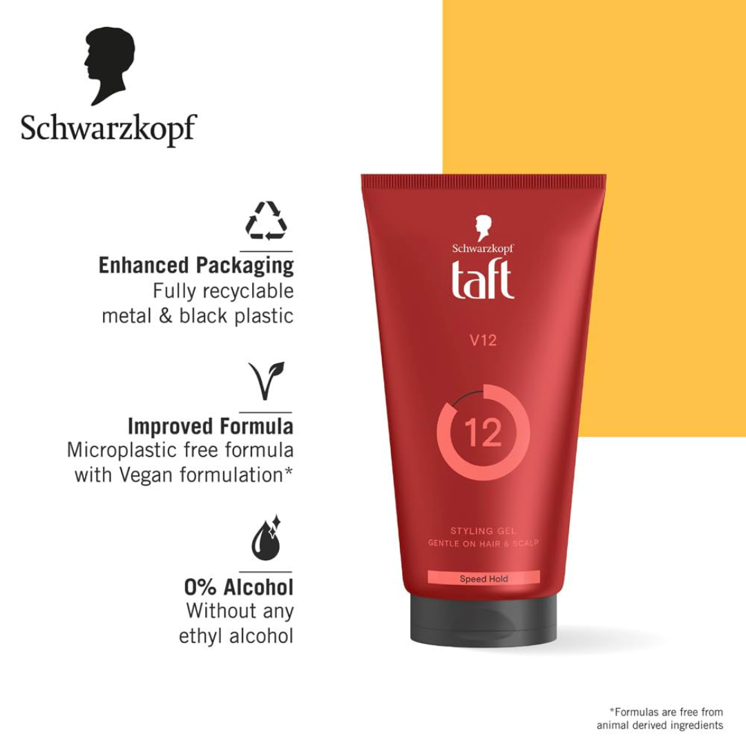 Schwarzkopf Taft Looks V12 Power Gel Speed Hold 12
(150ml)