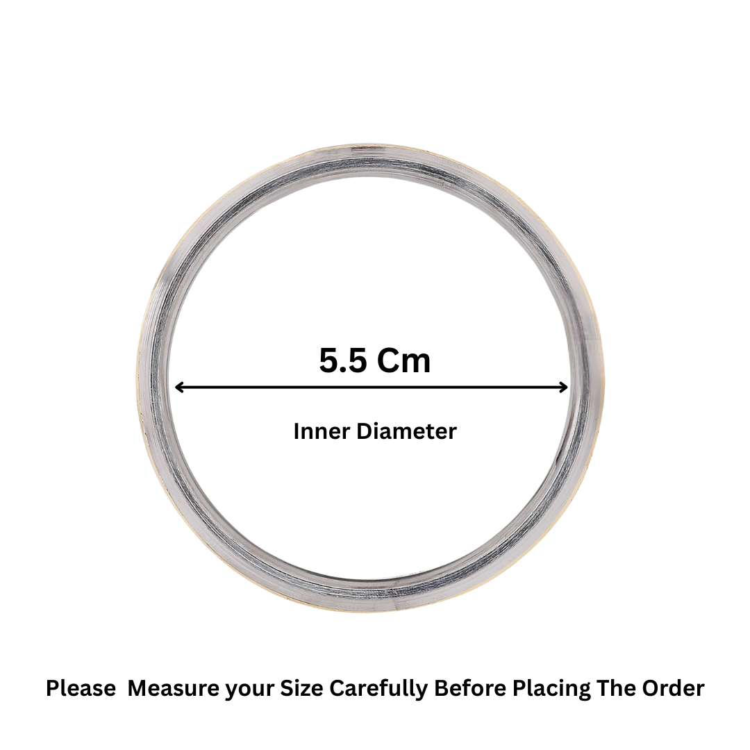 12 MM Brass Line Stainless Steel Kada