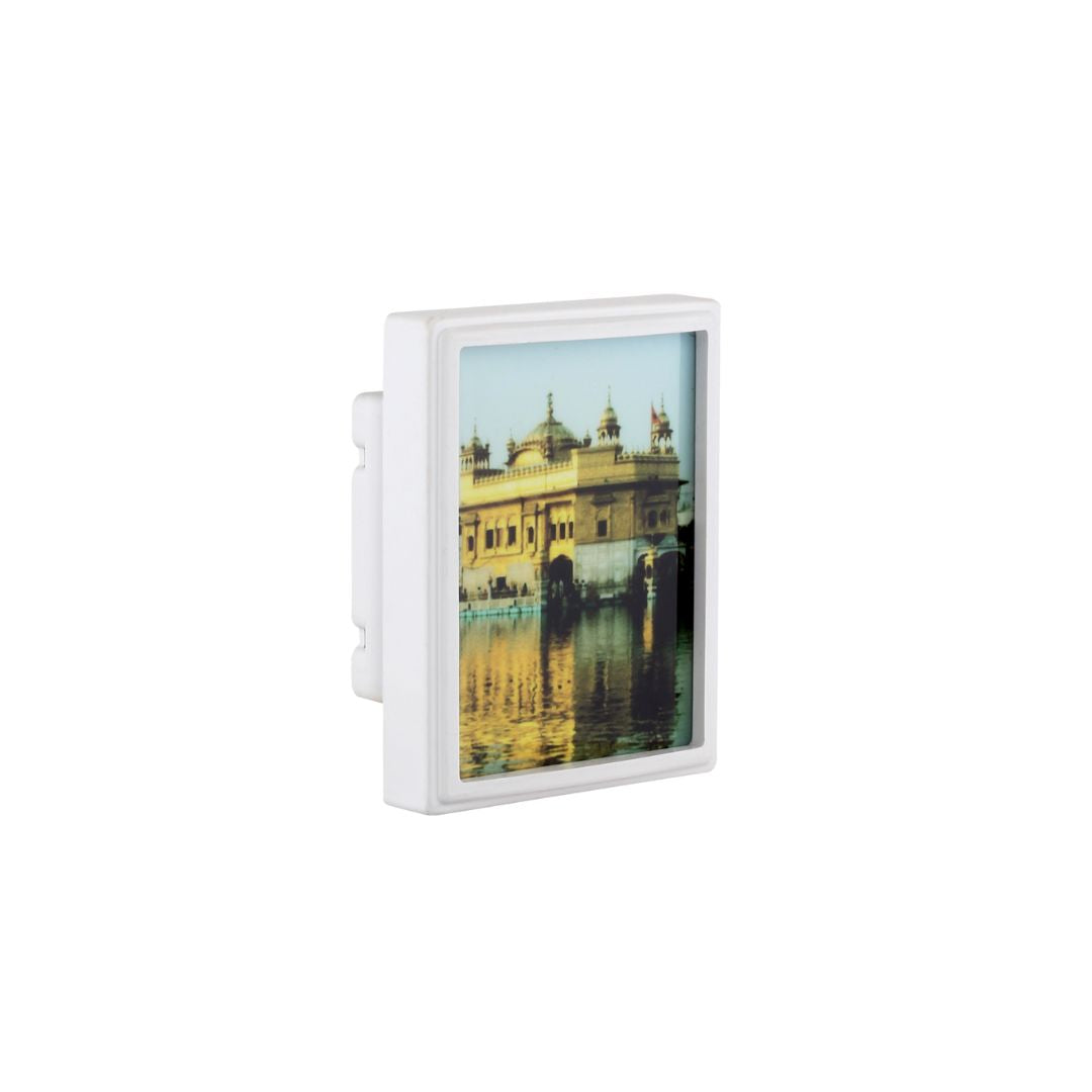 BISMAADH Decorative Night LED Lamp for Home & Pooja Room Golden Temple