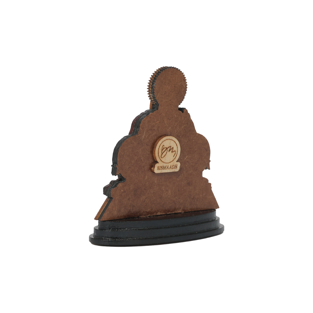 Wooden Spiritual Car Dashboard Stand Guru Nanak Dev Ji