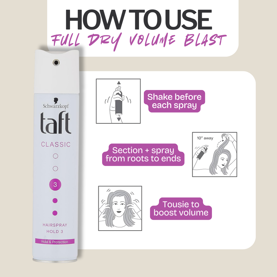 Schwarzkopf Extra Strong 3 Taft Classic Hair Spray, 250 ml