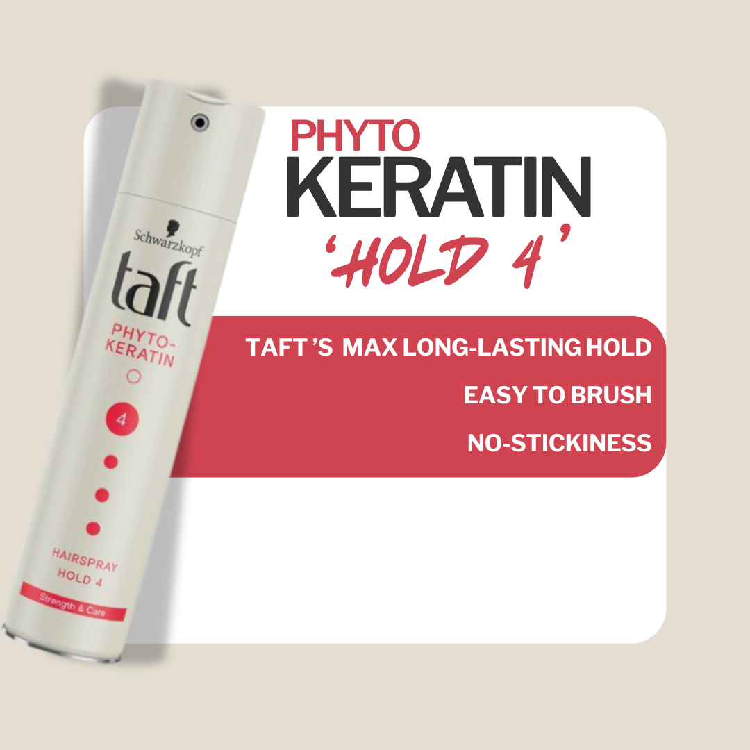Schwarzkopf Taft Keratin Hair Spray Ultra Strong 4 (250ml)