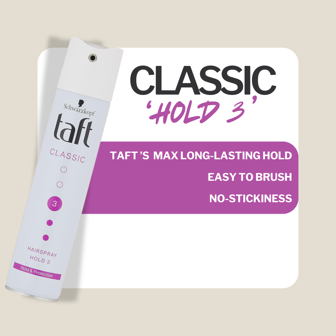 Schwarzkopf Extra Strong 3 Taft Classic Hair Spray, 250 ml