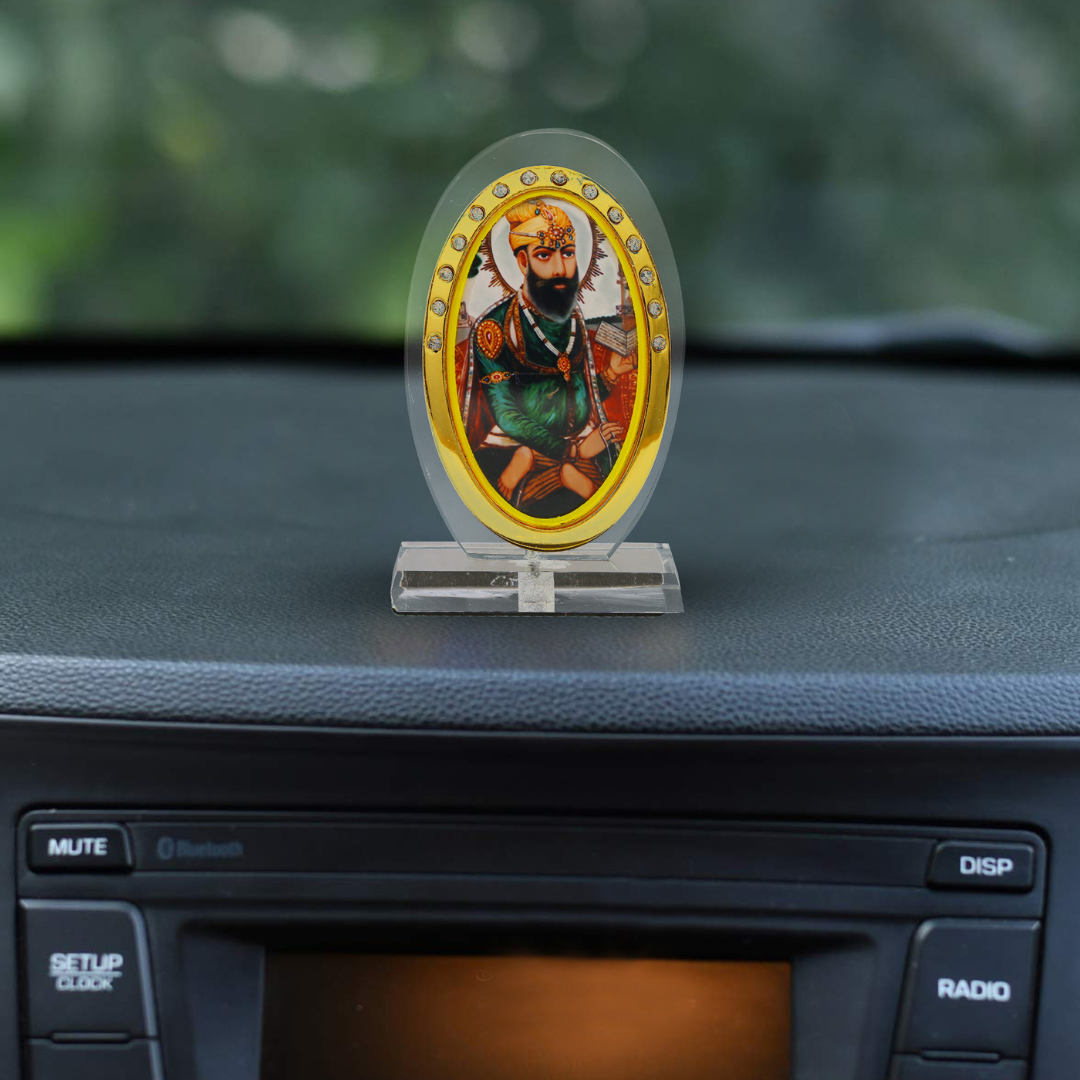 Car Dashboard Idol Guru Teghbahadur Ji