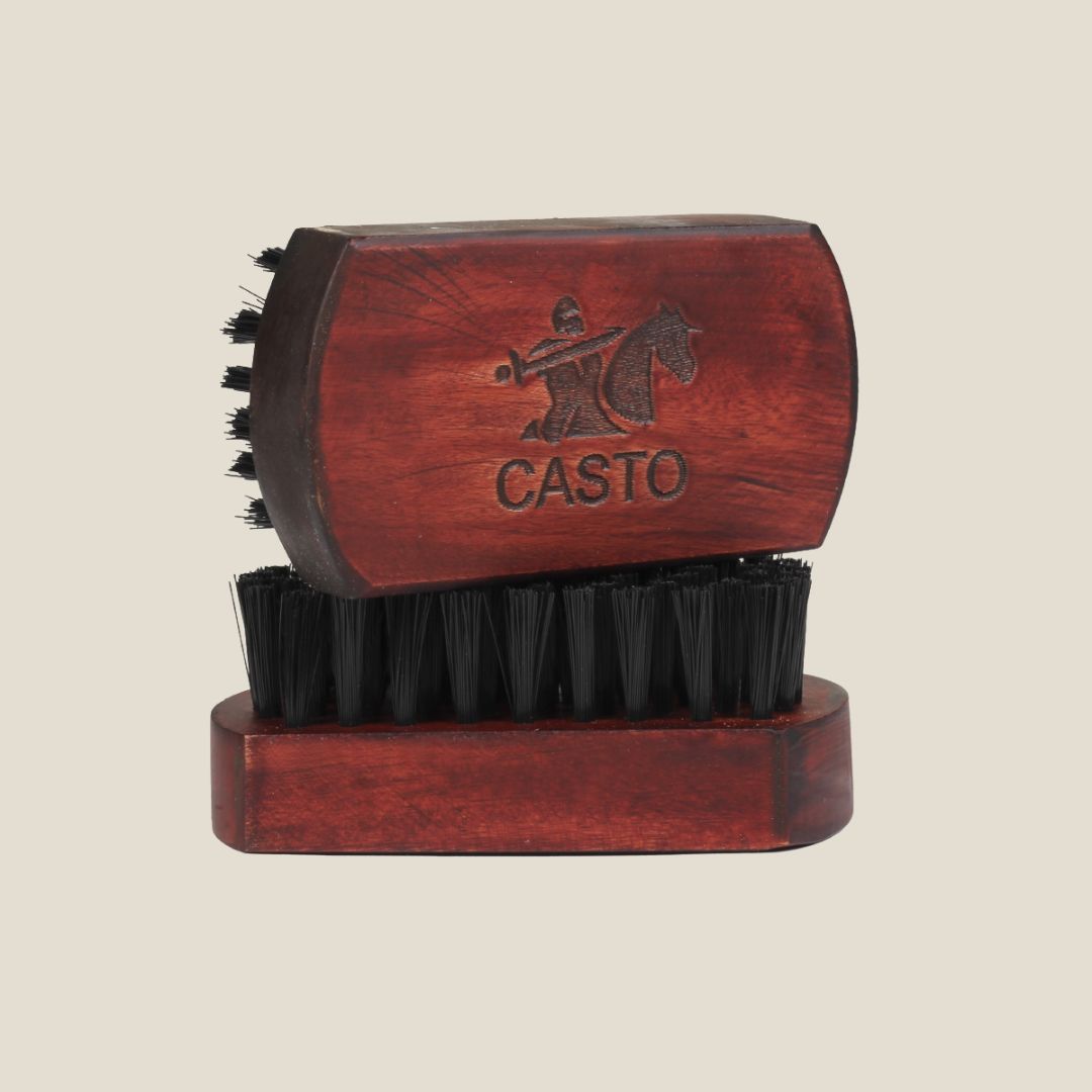 CASTO Beard Brush With Nylon Bristles (Medium Size)