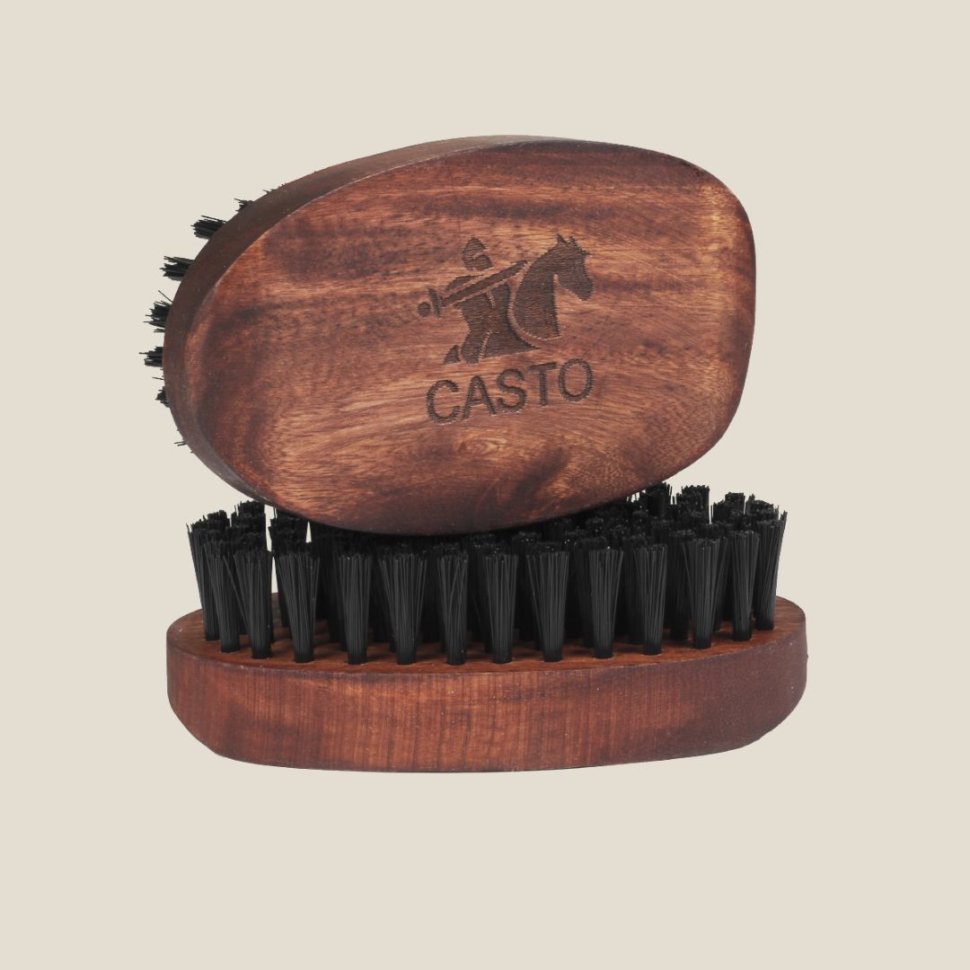 CASTO Beard Brush With Nylon Bristles Taper
