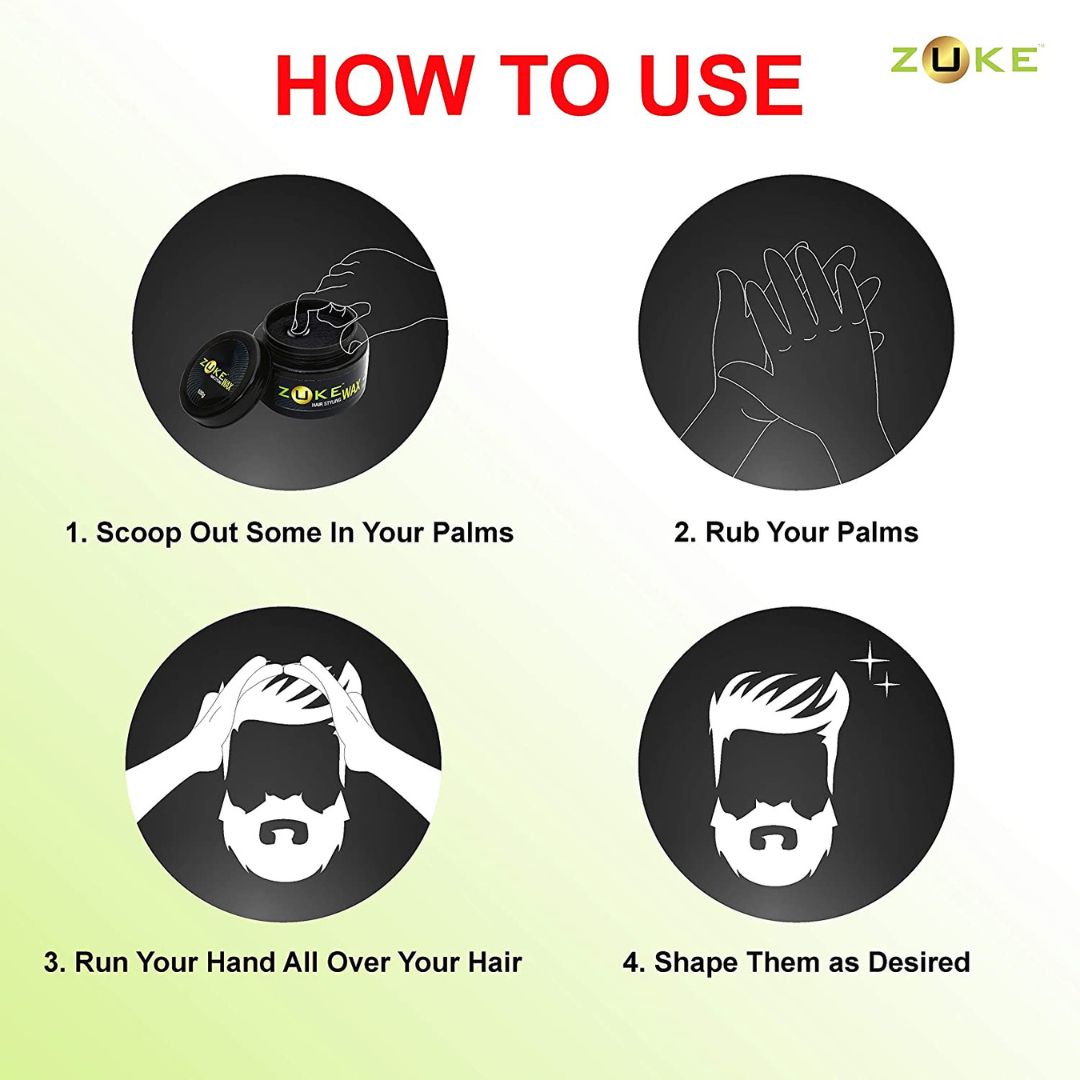 Zuke Hair Styling beard and Mouch Wax - 100gm