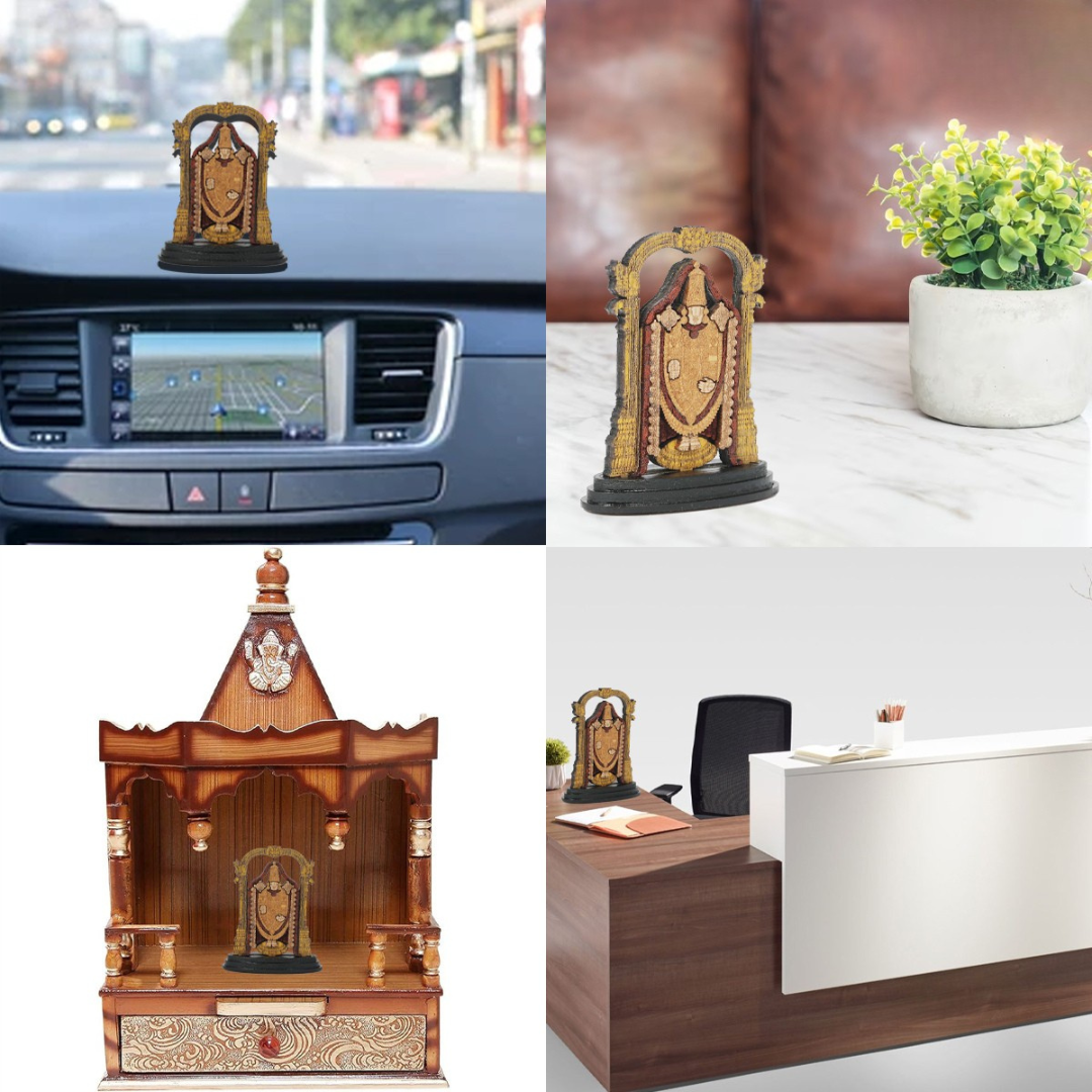 Wooden Spiritual Car Dashboard Deep Bala Ji