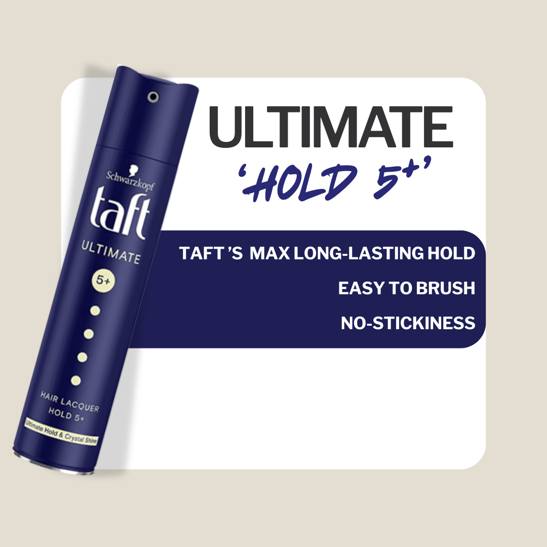 Schwarzkopf Taft Ultimate Hair Lacquer Ultimately Strong 5+, 250 ml