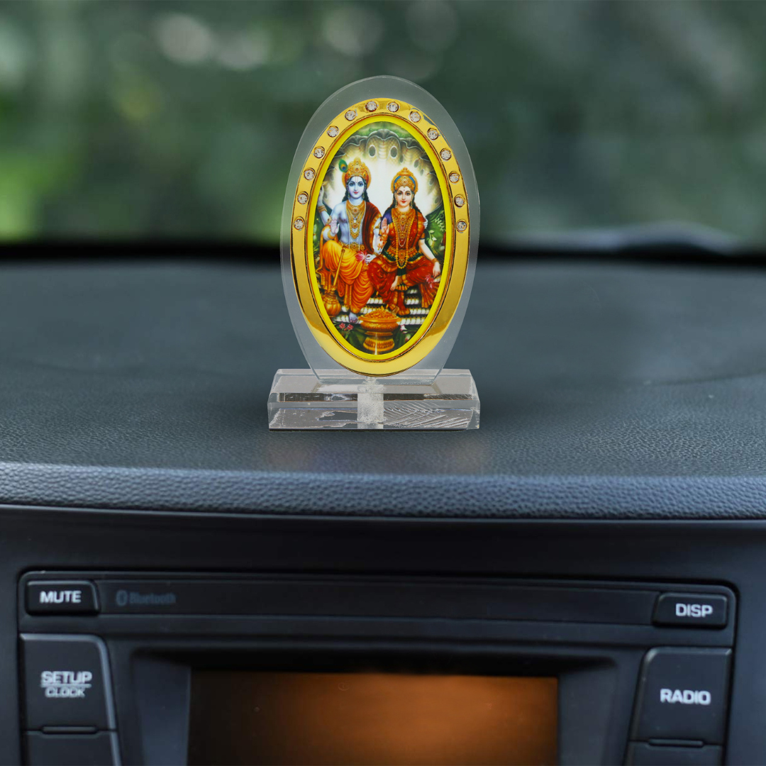 Car Dashboard Idol Vishnu Ji, Laxmi Ji