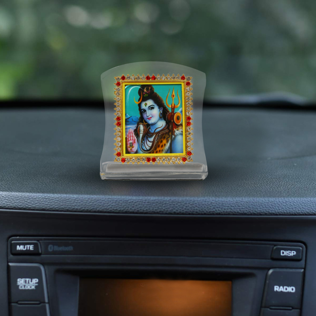 Curve Car Dashboard Idol Shiv Ji