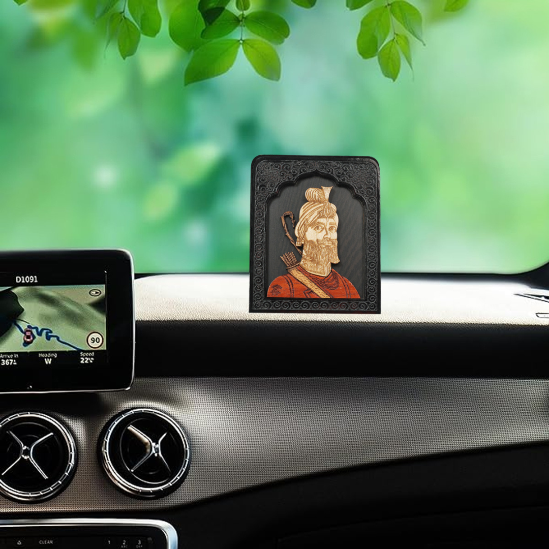 Temple Frame Car Dashboard Stand Guru Gobind Singh ji