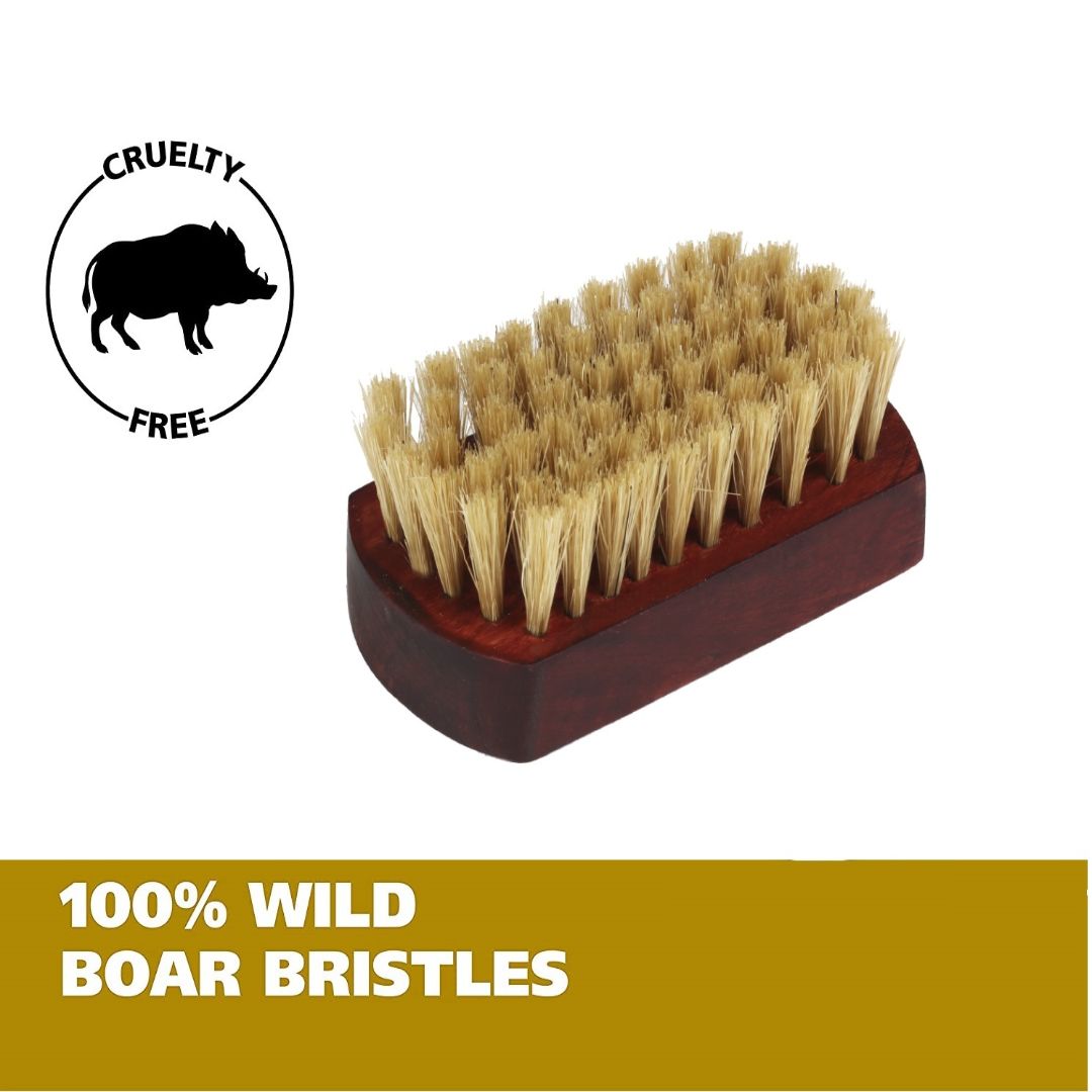CASTO Beard Brush With 100% Natural Boar Bristles (Medium Size)