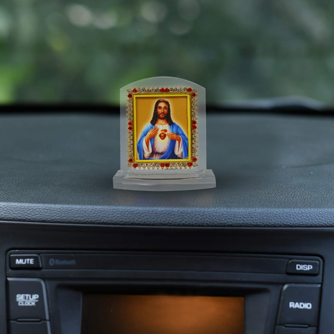 Heavy Acrylic Car Dashboard Idol Jesus