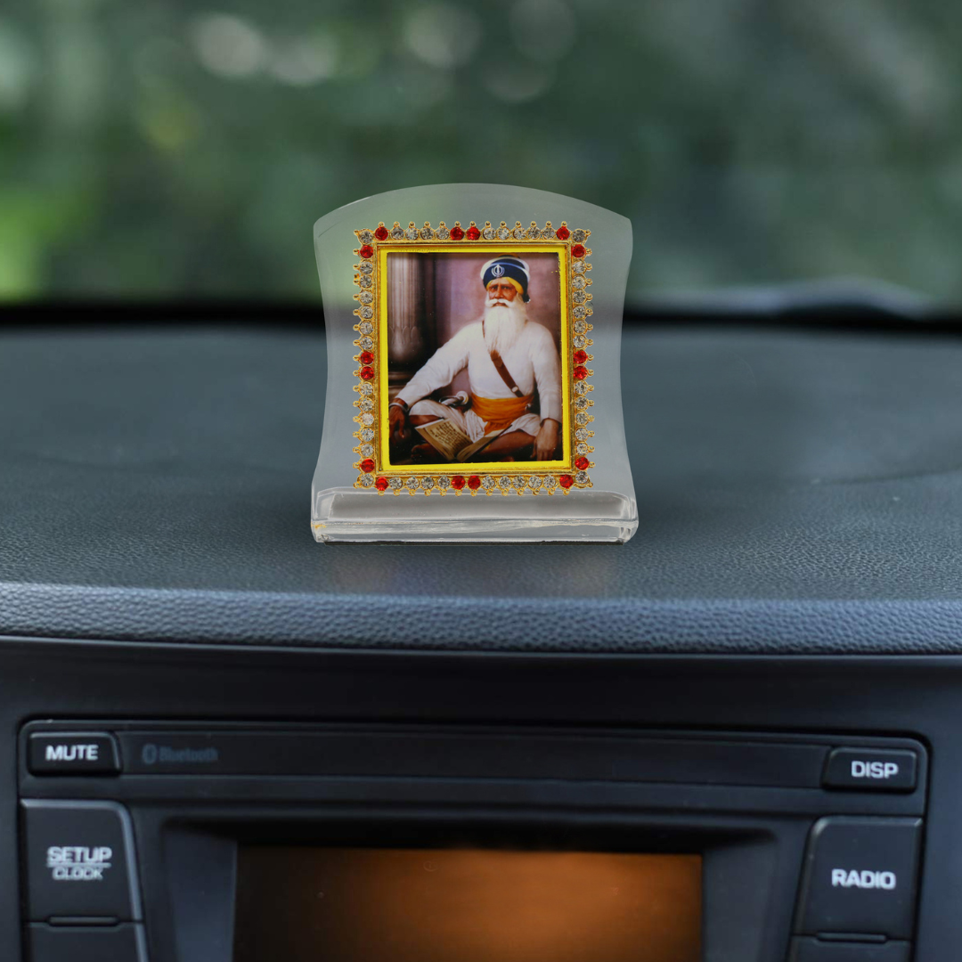 Curve Car Dashboard Idol Baba Deep Singh Ji